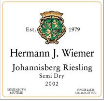 Hermann J. Wiemer - Johannisberg Riesling Finger Lakes Semi-Dry NV (750ml) (750ml)