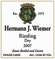 Hermann J. Wiemer - Riesling Dry Finger Lakes 2021 (750ml) (750ml)