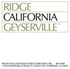 Ridge - Geyserville California 2021
